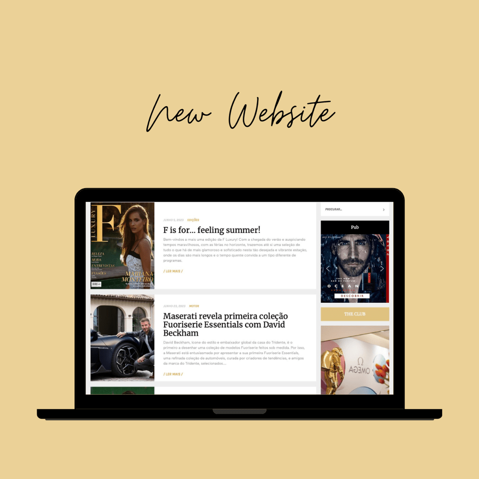 Welcome to the new F Luxury website – where luxury meets excellence